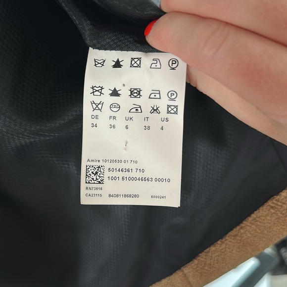 Hugo Boss gold cropped blazer sz 4 - Picture 4 of 5